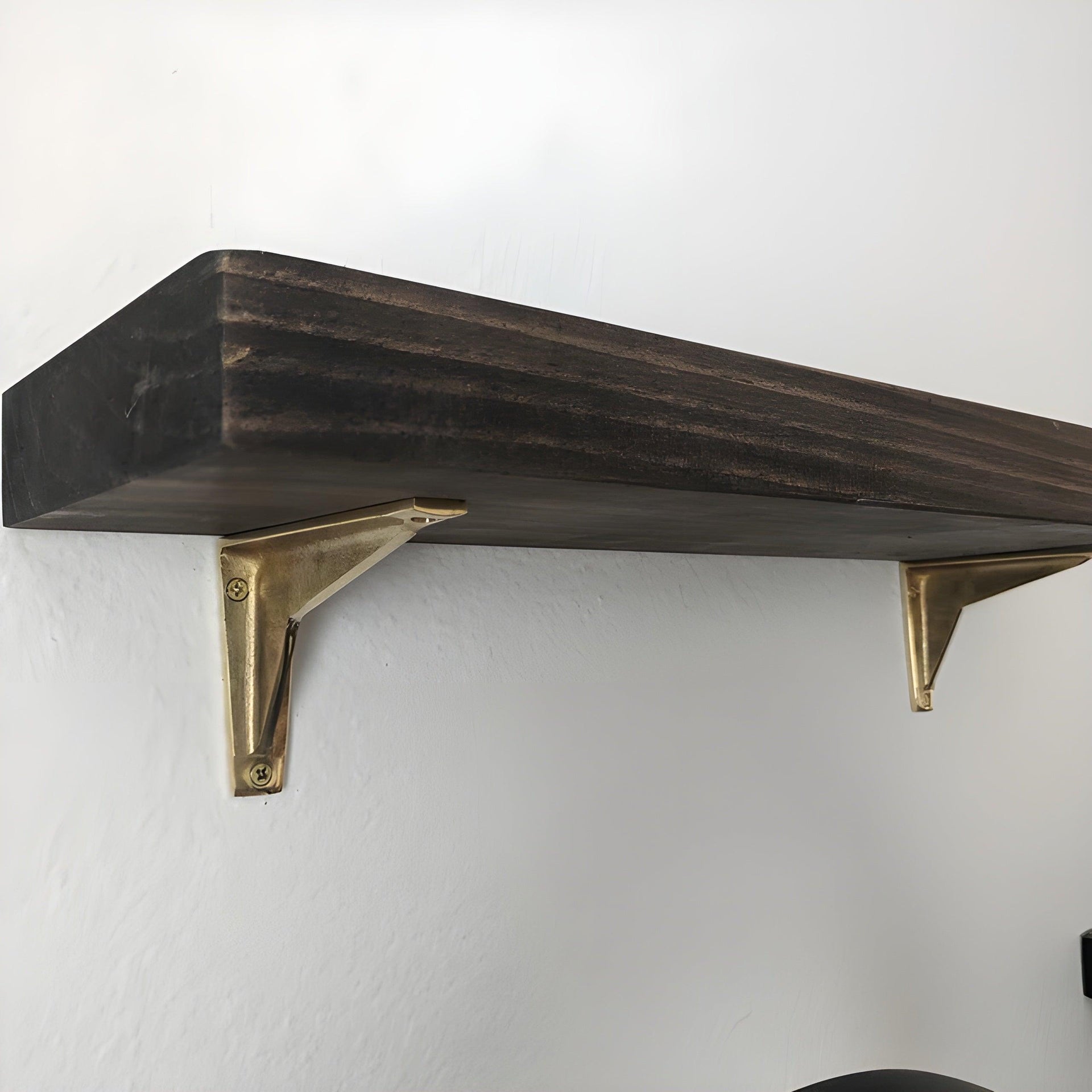 Maison Shelf Bracket - Unlacquered Brass Polished