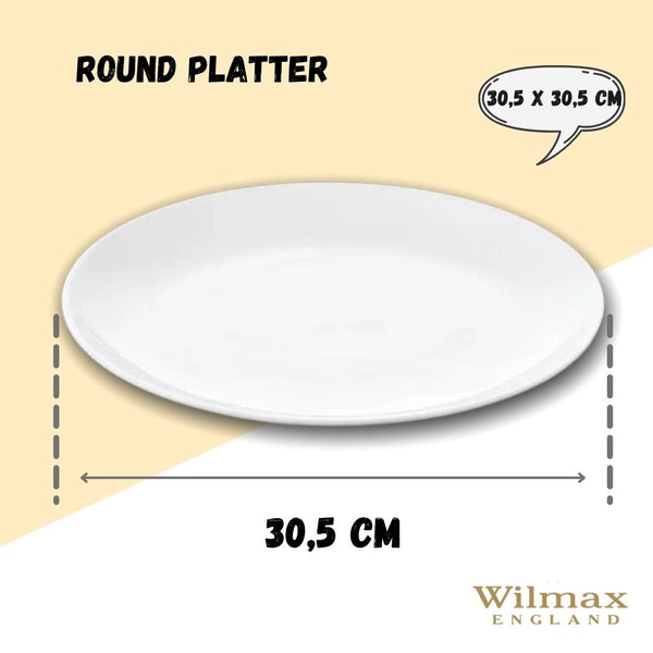 White Round Plate / Platter 12