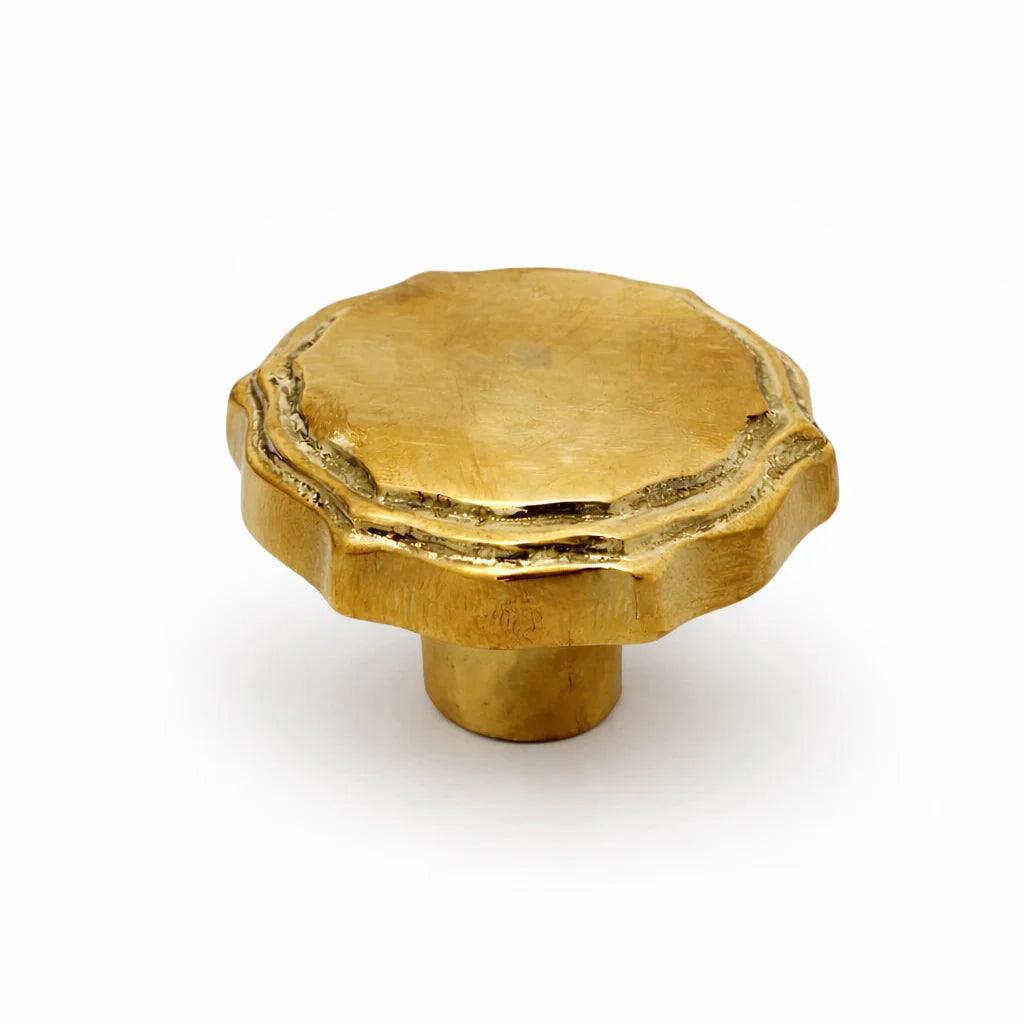 Rosette Brass Knob