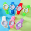 Simple Casual Kids Watches 5bar Waterproof Quartz Wristwatches Kids Clock Analog Watch Waterproof Time Teaching Boys Girls Watch Soft Band Learning Time Wrist Watch