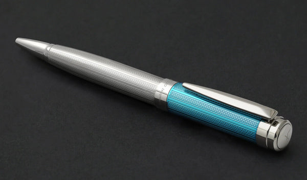 Incognito 925 Sterling Silver Ballpoint Pen - Azure Blue - Gifts for You 'n Me