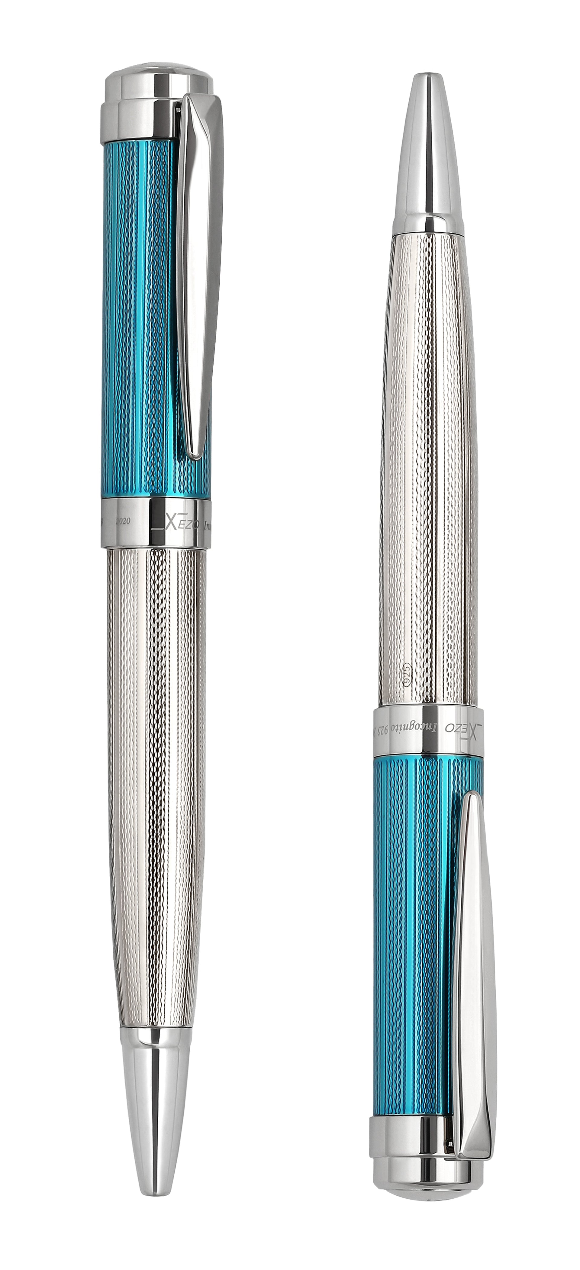 Incognito 925 Sterling Silver Ballpoint Pen - Azure Blue