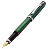 Incognito Diamond-Cut Lacquered Brass Fountain Pen (Fine Nib) - Forest Green