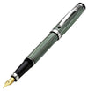 Incognito Diamond-Cut Lacquered Brass Fountain Pen (Fine Nib) - Zinc Green