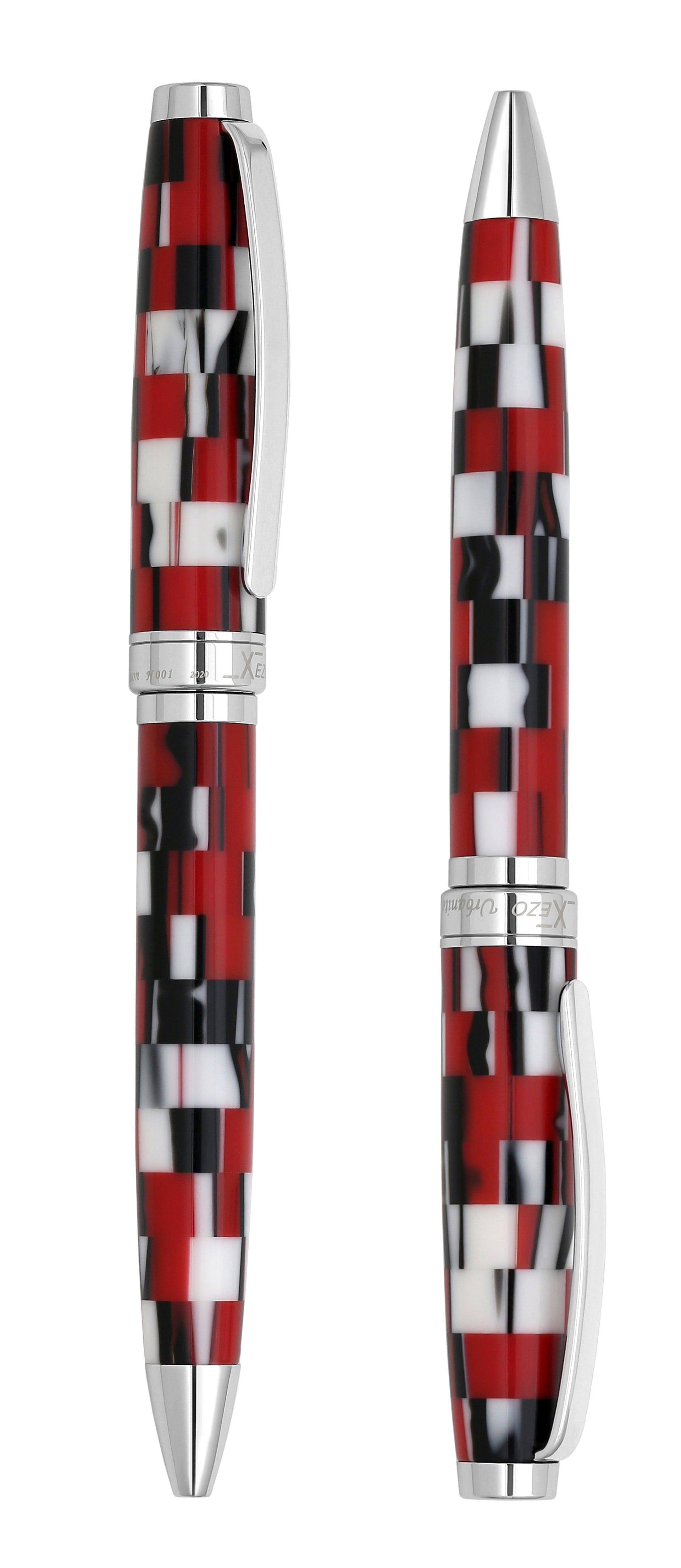 Urbanite II Acrylic & Brass Ballpoint Pen - Trek Red