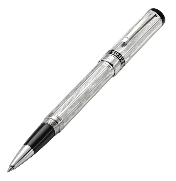 Tribune 925 Sterling Silver Guilloche Engraved Rollerball Pen - Gifts for You 'n Me
