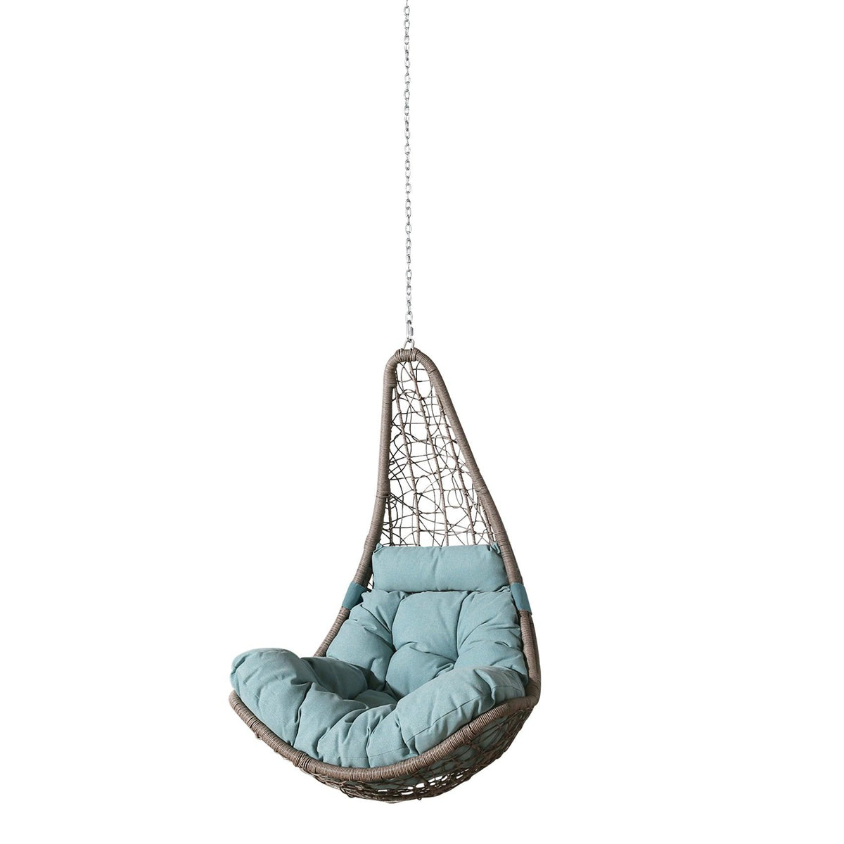 Peakhome Furnishings Outdoor Patio Wicker Swing Chair Without Stand