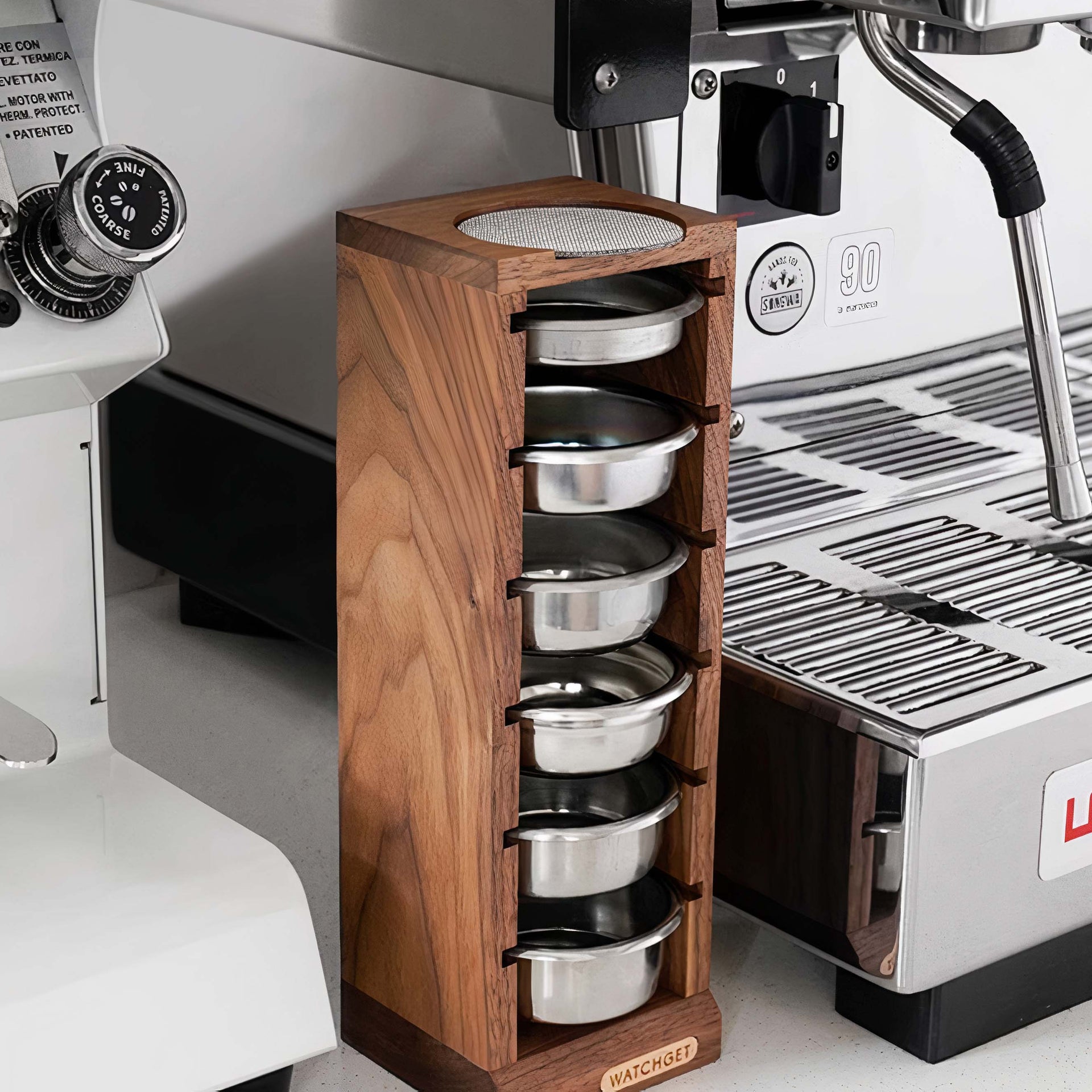 Walnut Filter Baskets Storage