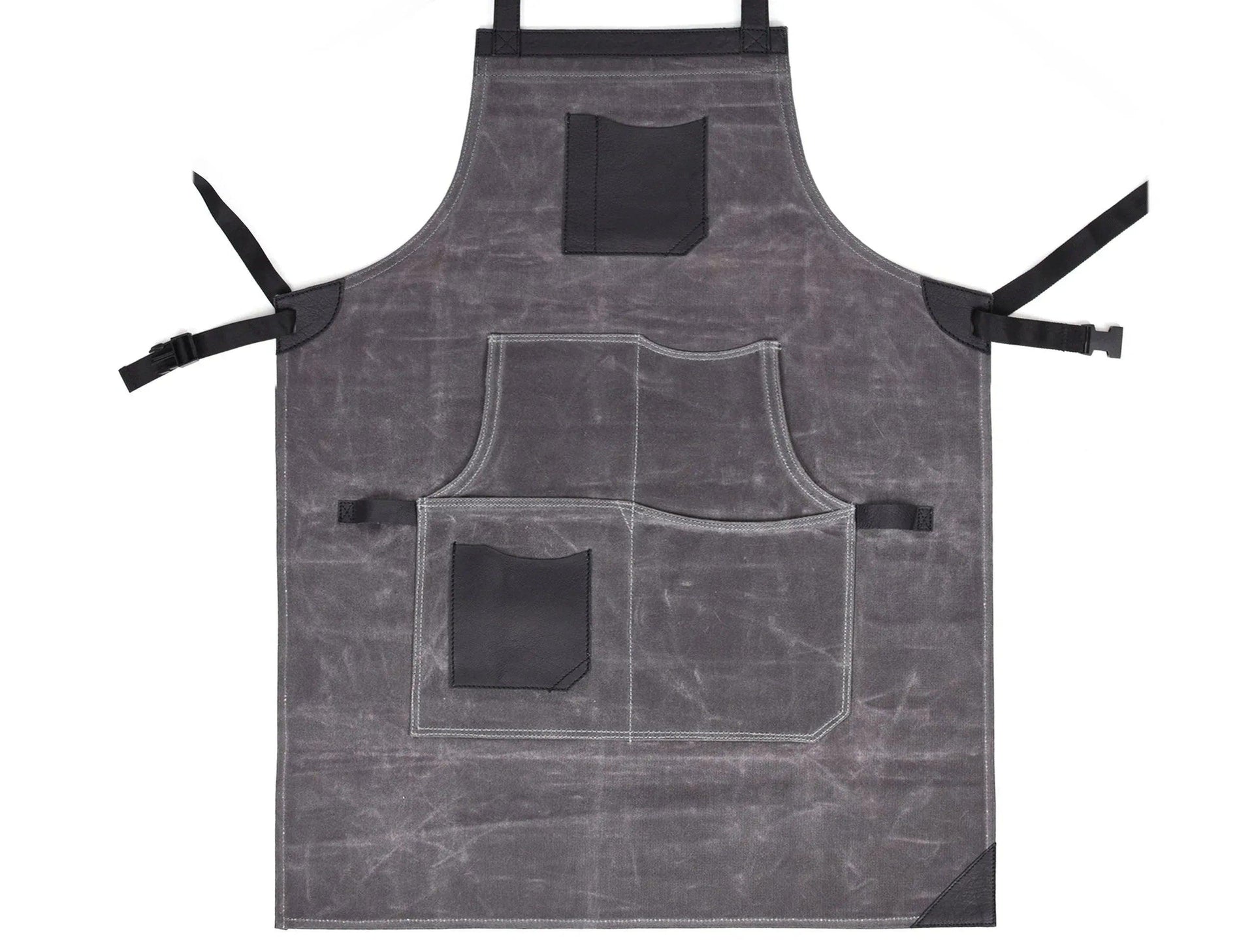 Arucas Leather Canvas Apron - Stress Grey - Gifts for You 'n Me