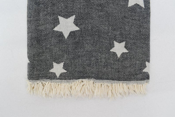 Star Black Turkish Towel