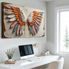 Angelic Wings Wall Art - 18x12 inch Medium Premium Gallery Wrapped