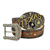 TOPACC Western Turquoise Belts - Texas Longhorn Belt Buckle