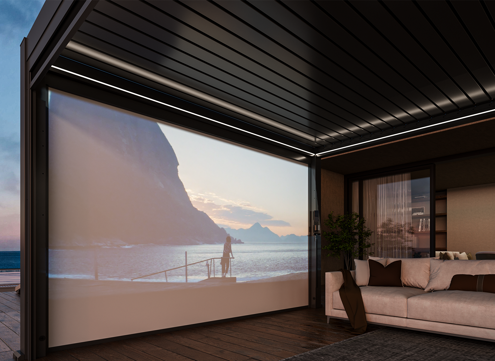 Motorized Projection Screen