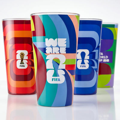 Official FIFA World Cup 2026 Edition 17 Oz Glass Tumblers