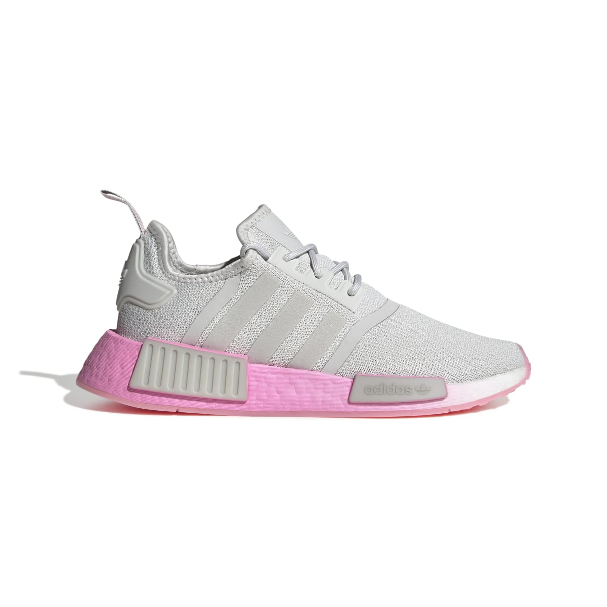 ADIDAS GW9462 NMD_R1 WMN'S (Medium) Grey/Pink/White Stretch Fabric Running Shoes