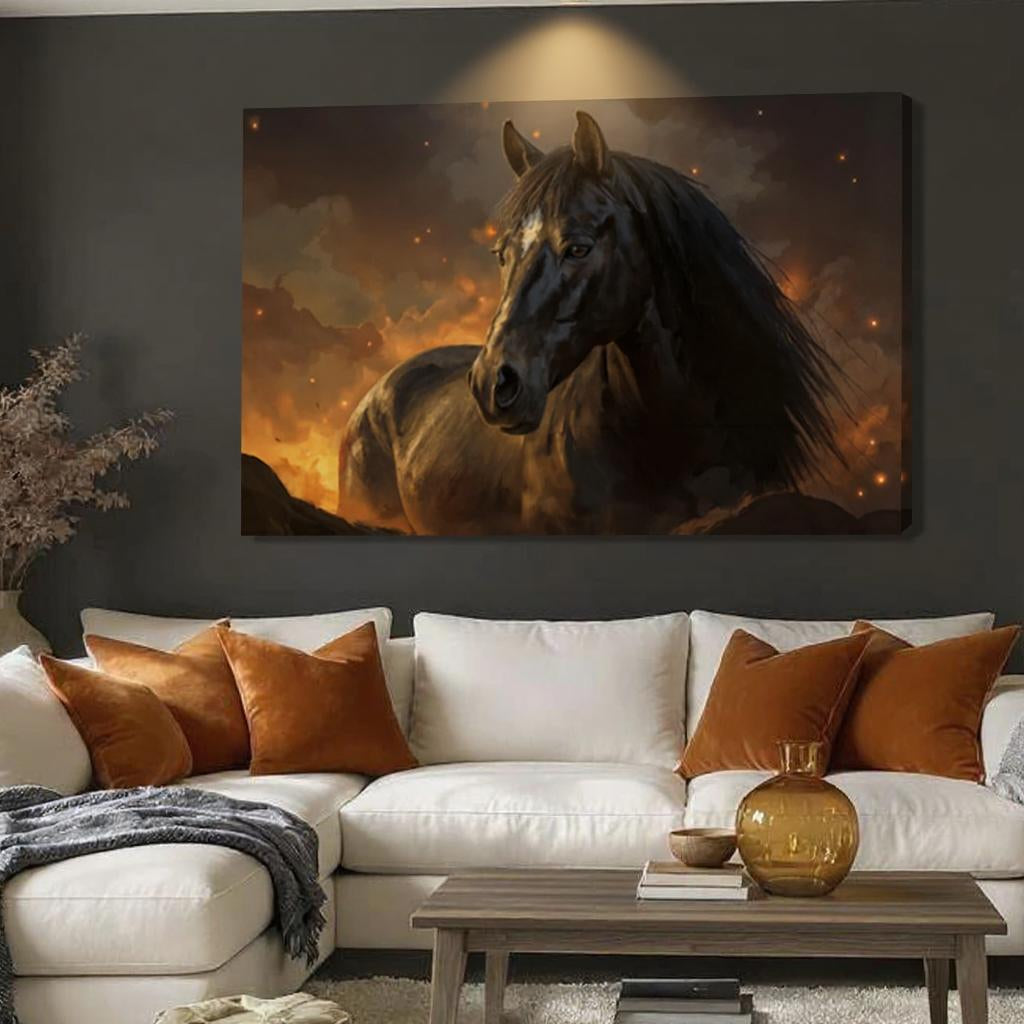 Horse Watercolor Wall Art Tailored Canvases
