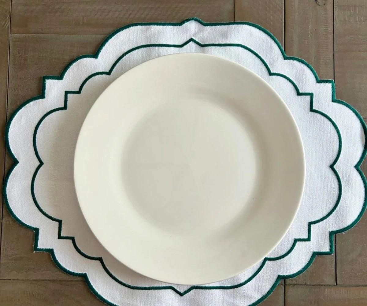 Oval Placemats Set of 4 - Cotton Placemats