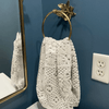 Brass Butterfly Towel Ring - Antique Brass