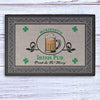 Irish Pub St. Patrick's Day Personalized Custom Door Mat - 24x16 inch - 60x40 cm