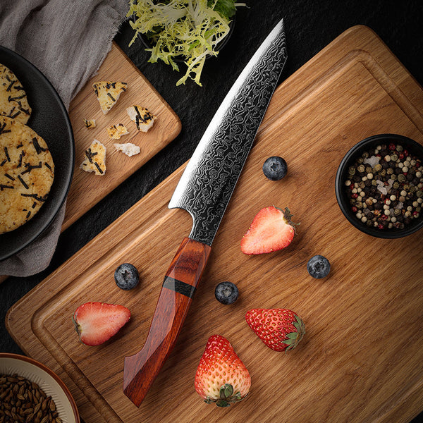 Aerona VG10 Chef Knife with Exotic Red Sandal Wood Handle