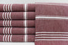 Monaco Burgundy Turkish Towel