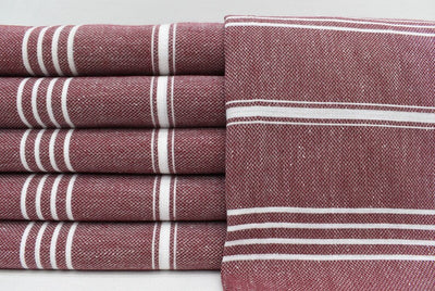 Monaco Burgundy Turkish Towel