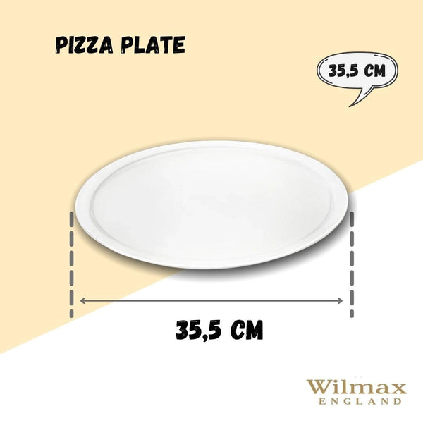 White Personal Pizza Plate 14