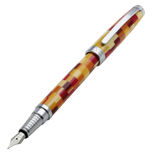 Urbanite Acrylic & Brass Fountain Pen (Fine Nib) - Retro Red - Gifts for You 'n Me