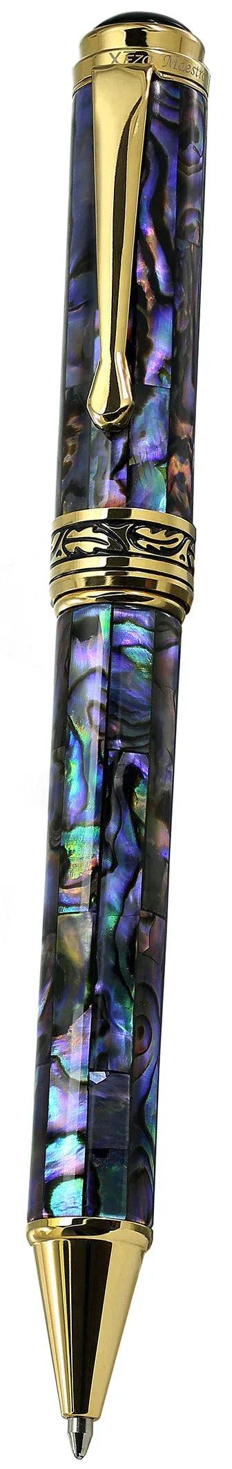 Maestro® Paua Abalone Sea Shell Ballpoint Pen - 18K Gold Plated - Gifts for You 'n Me