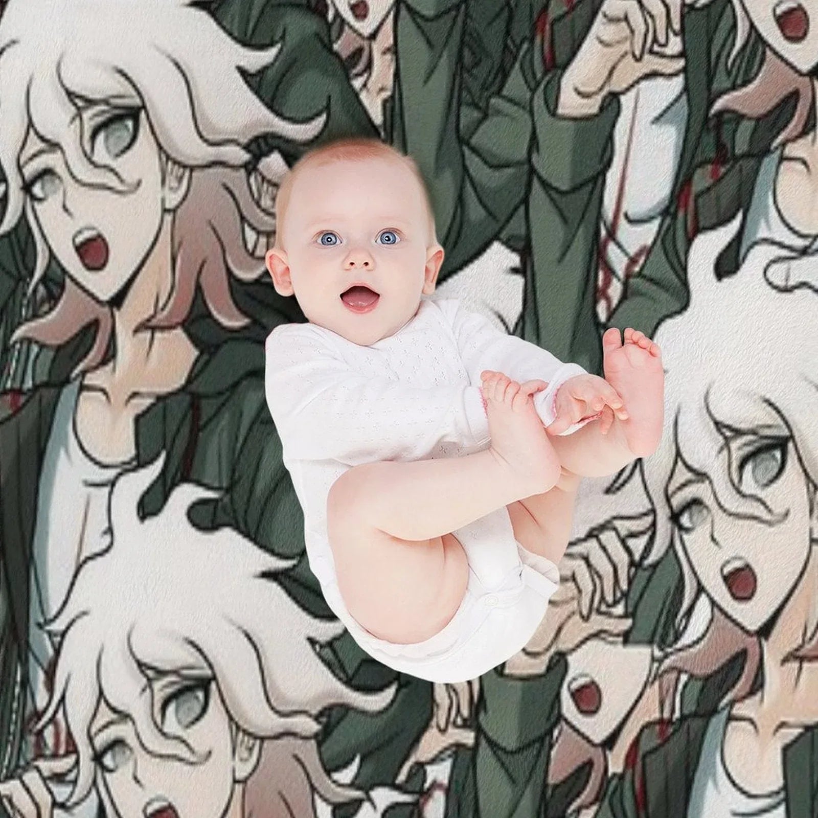 Nagito Komaeda Voice Hope Throw Blanket