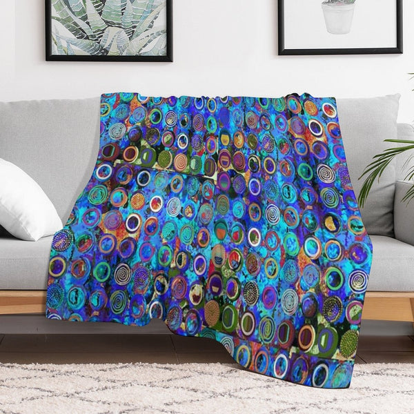 Sirkel 1  Fun With Circles And Dots Machine-washable Throw Blanket