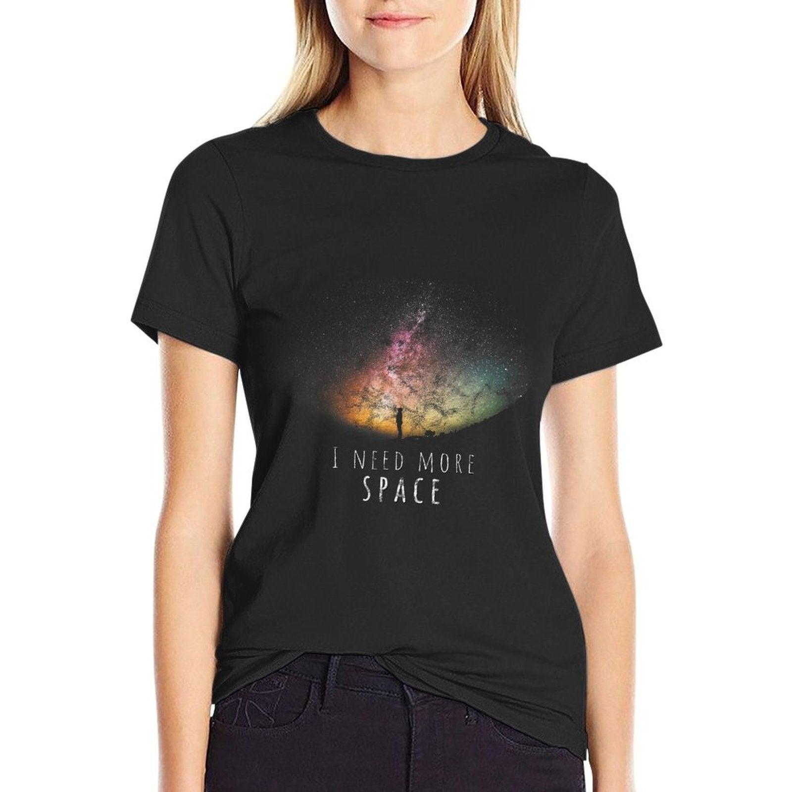 I Need Space Night Sky Funny Astronomy Science Galaxy Stars T-Shirt