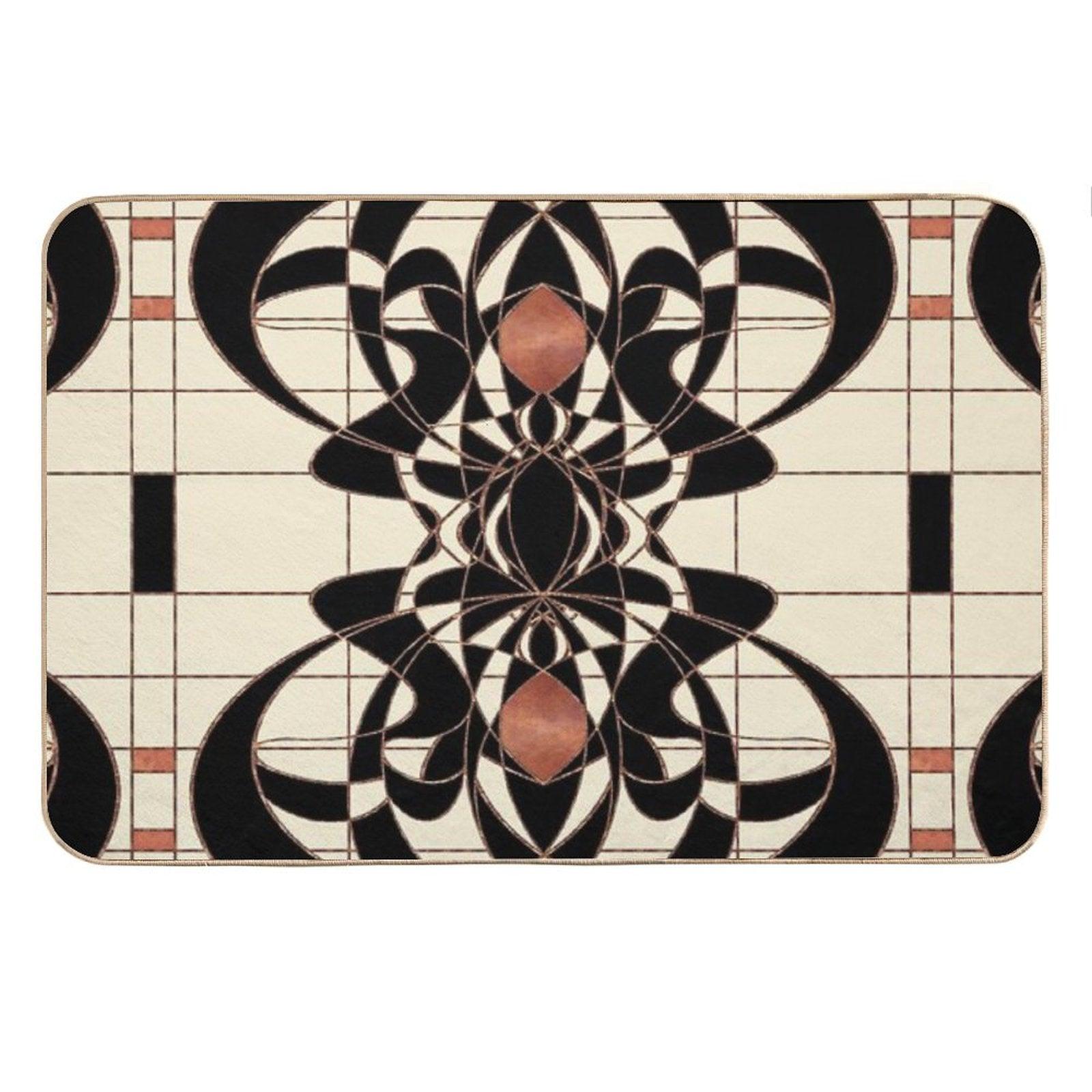 Twenties Vintage Art Deco Art Nouveau Design Bath Mat