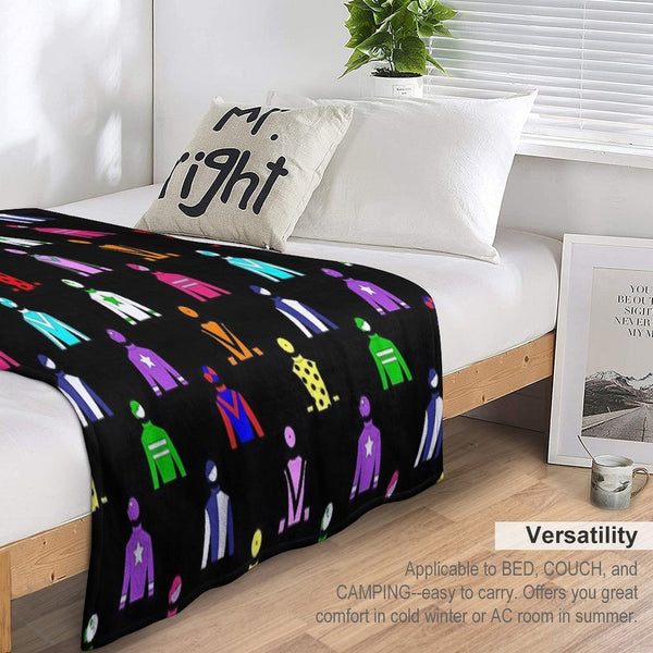 Horse Racing Jockey Silks Durable Throw Blanket