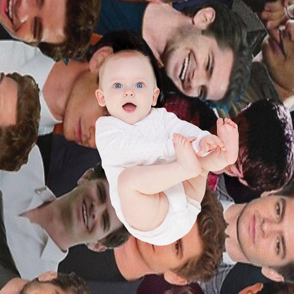 Andrew Garfield Photo Collage Throw Blanket