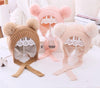 Handmade Modern Trend Winter  Christmas Knitted Baby Hat Cute Double Pompom Infant Baby Boy Girl Cap Ear Protection Hats Kids Children Cap