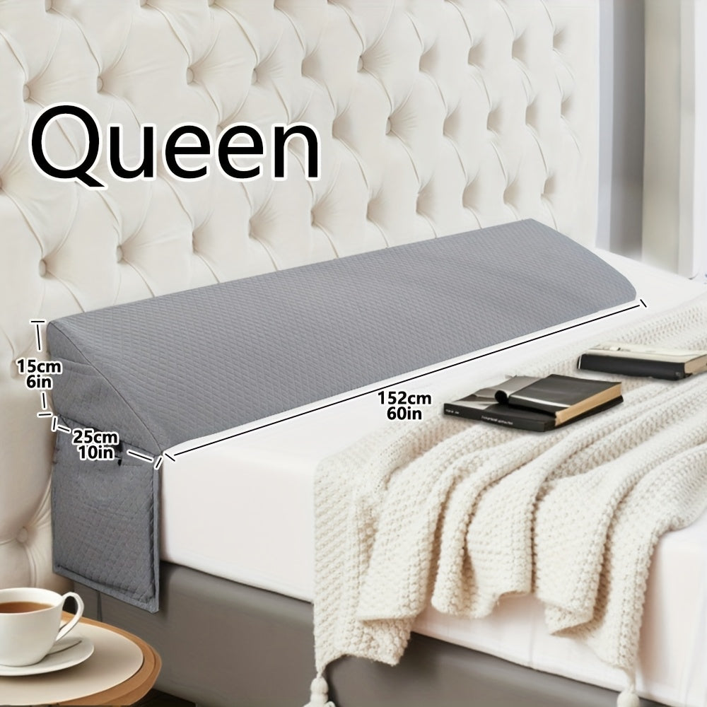[Wedge Pillow, Gap Filler] Bed Wedge Pillow - Gap Filler for Headboard or Wall, Backrest Sleeping Pillow