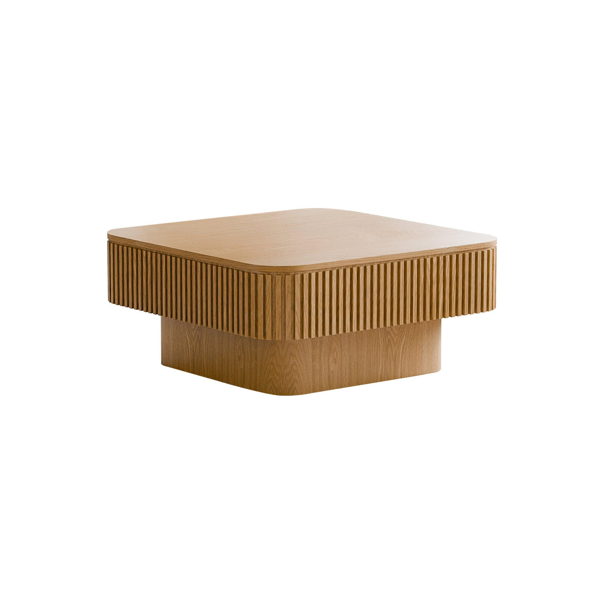 Modern Square Coffee Table with Hidden Storage