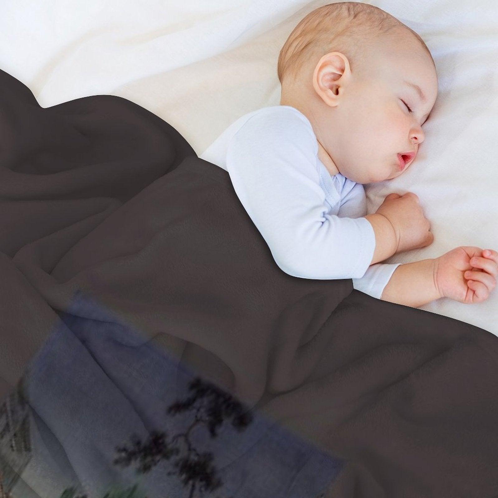 Night Street Rain Throw Blanket