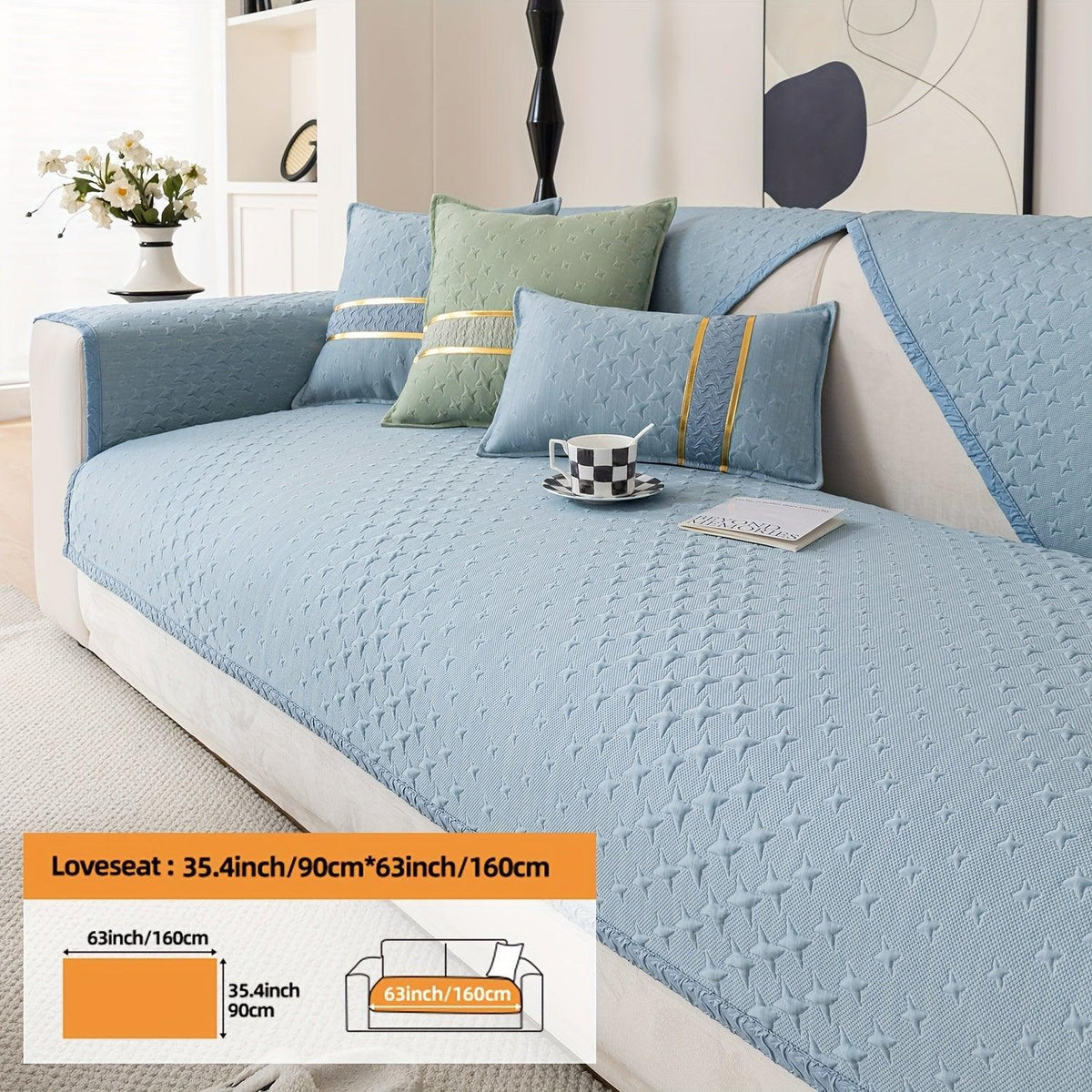Summer Cooling Silk Non-slip Sofa Cover- Couch Cover for Dogs