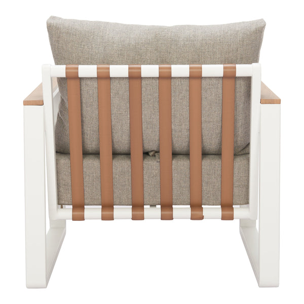 Welt Armchair Taupe & White