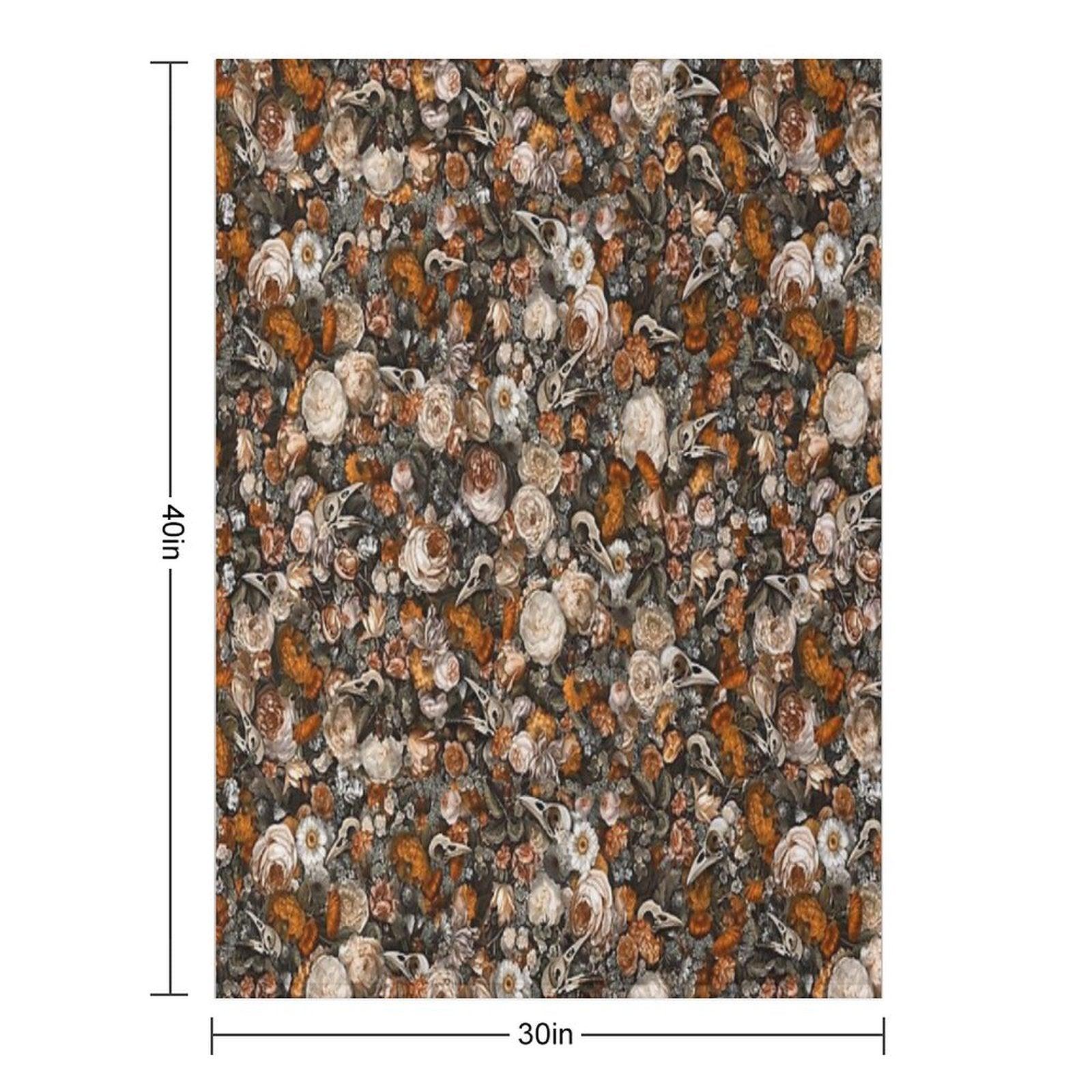 Baroque Macabre Throw Blanket