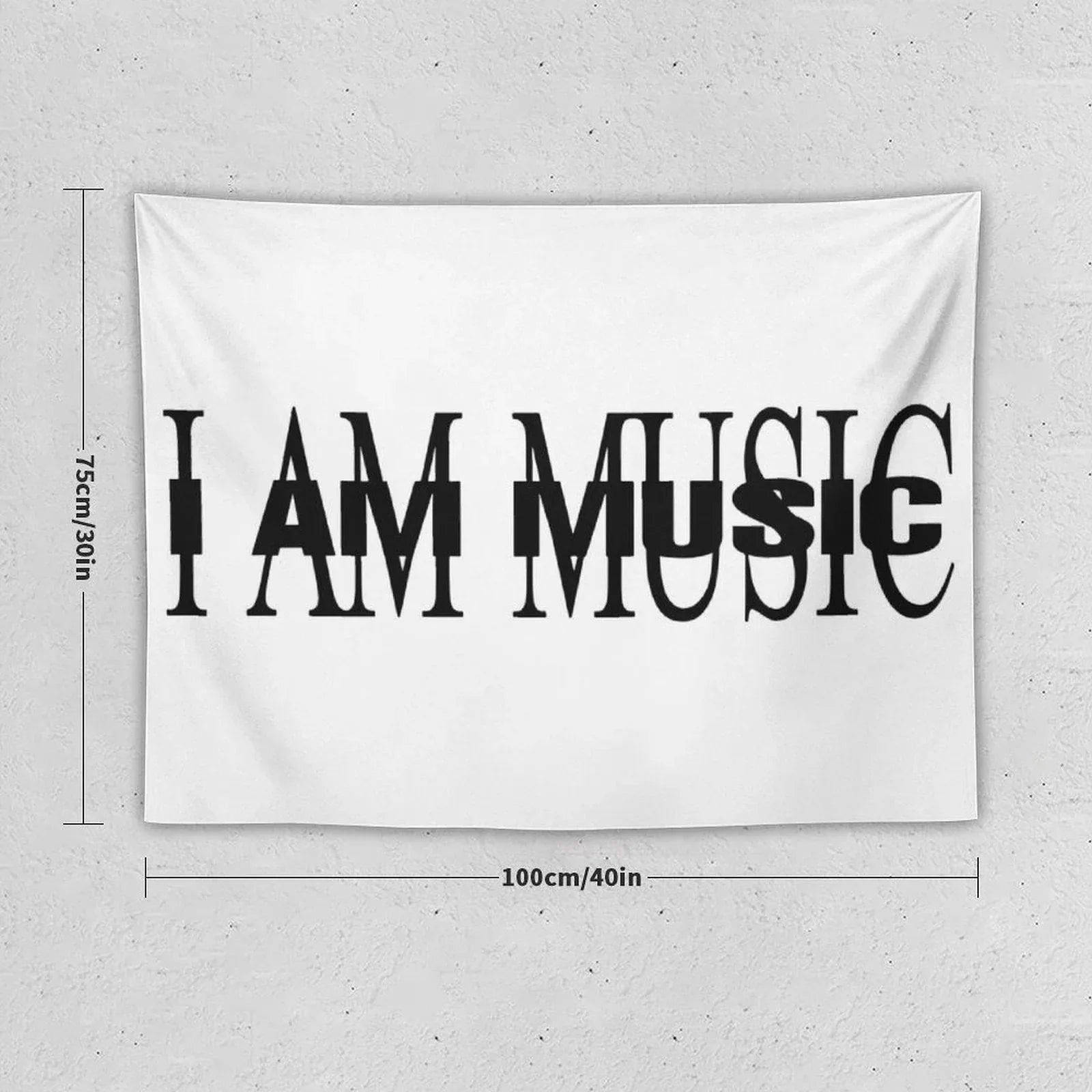 I AM MUSIC Album Cover Tapestry