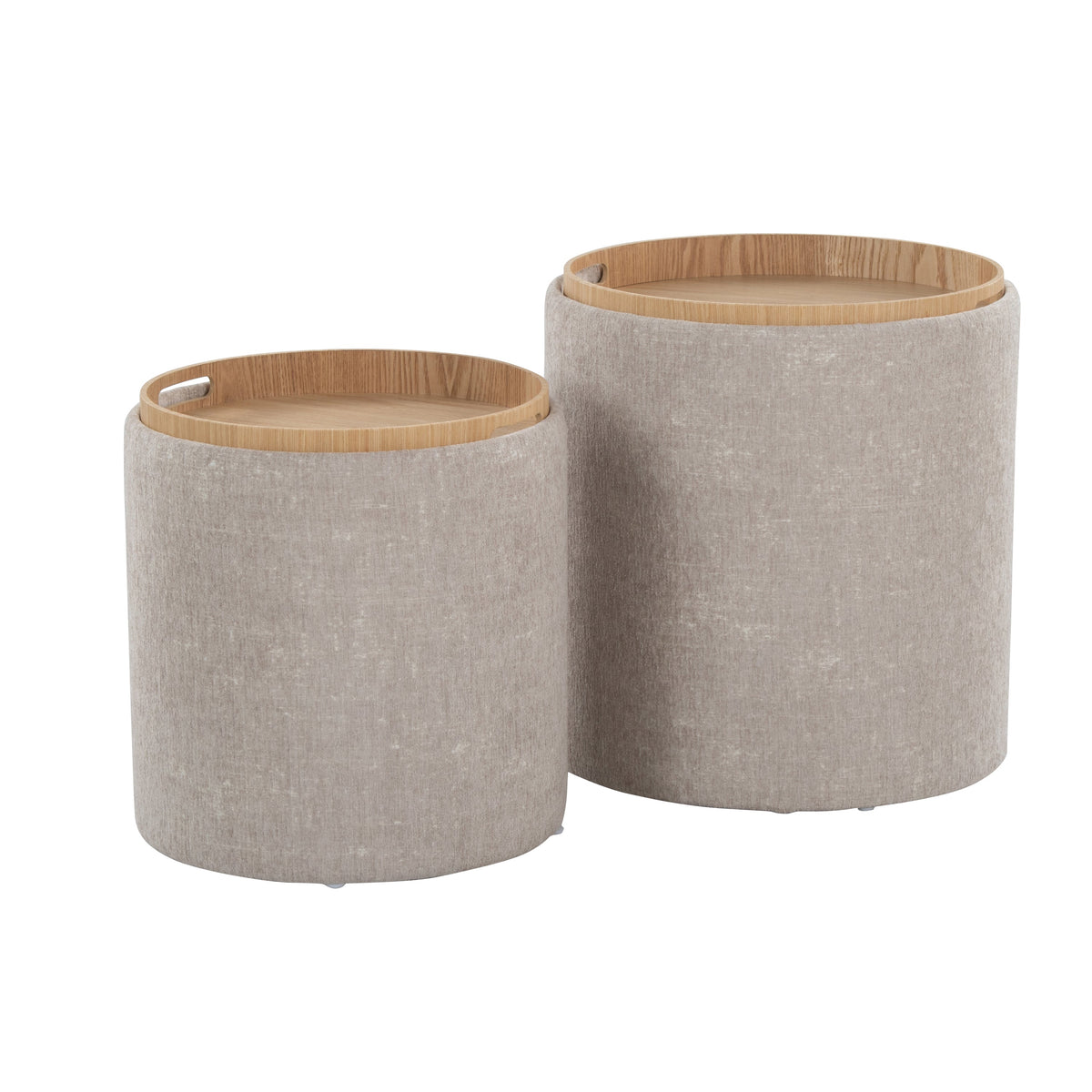 Contemporary Nesting Ottoman Set
