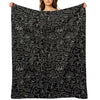Physics Equations  Black Throw Blanket