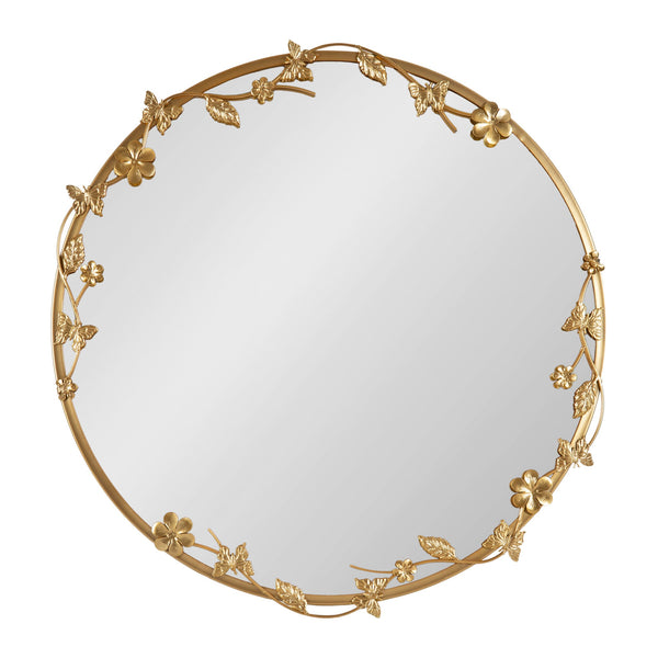 Rosella Floral Wall Mirror Metal