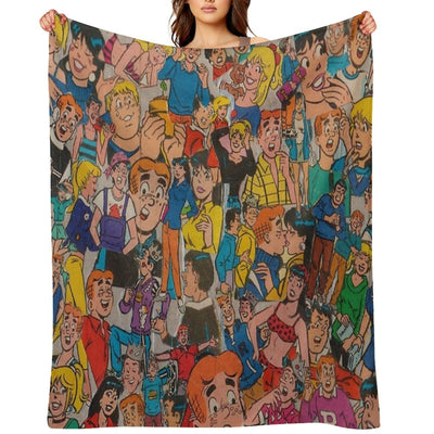 Archie Comics Collage Durable Throw Blanket
