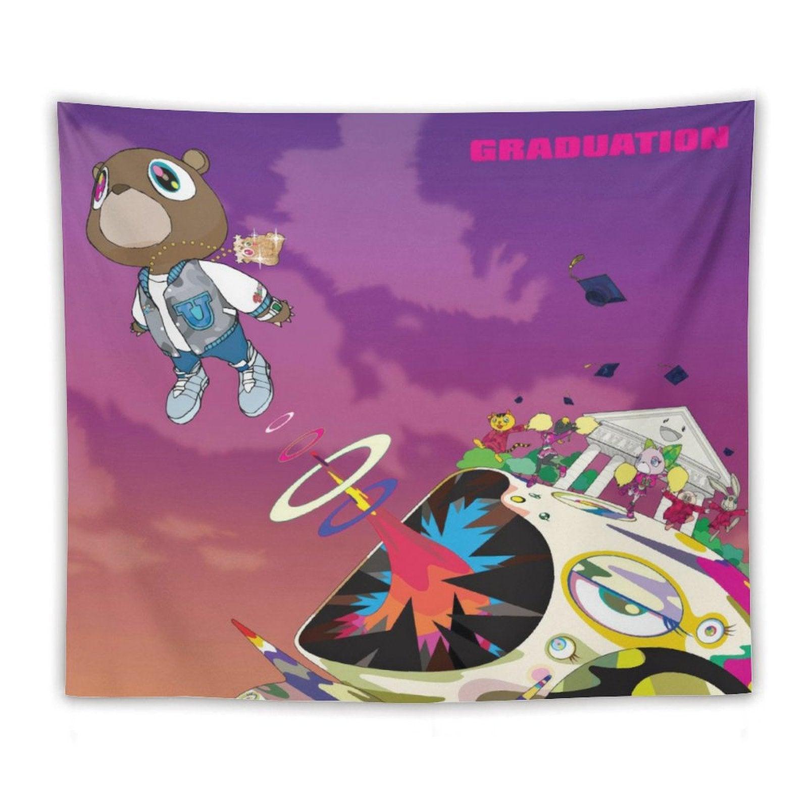 Kanye West Rapper Graduation Tapestry
