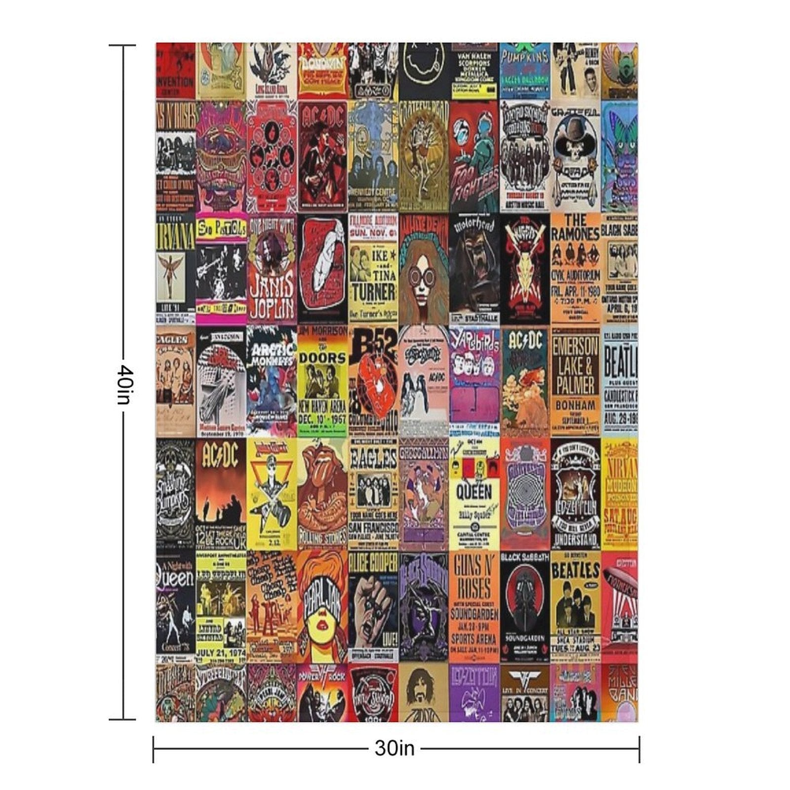 Rock Band Posters - All-season Throw Blanket