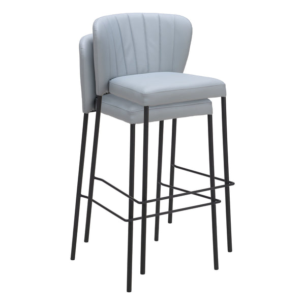 Linz Barstool (Set of 2) Gray